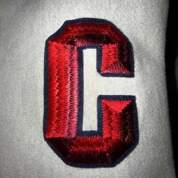 Champion Reverse Weave Y2K Sweatshirt Gray Pullover Hoodie Size XL unique logo - Picture 8 of 9